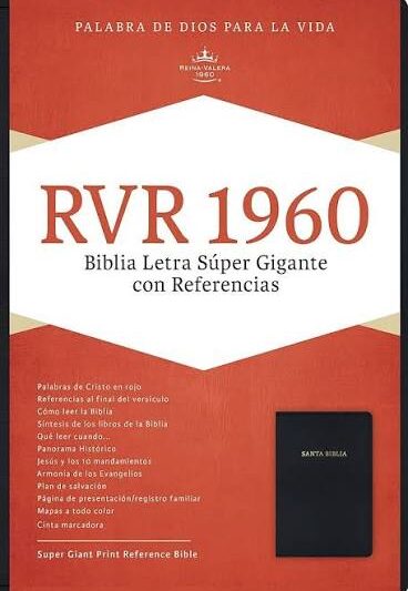 RVR 1960: Biblia Letra Super Gigante con Referencias