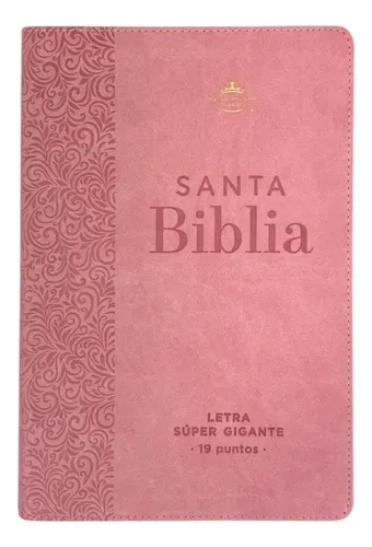 Santa Biblia RVR1960: Letra Súper Gigante 19 pts. (Tapa Rosa)